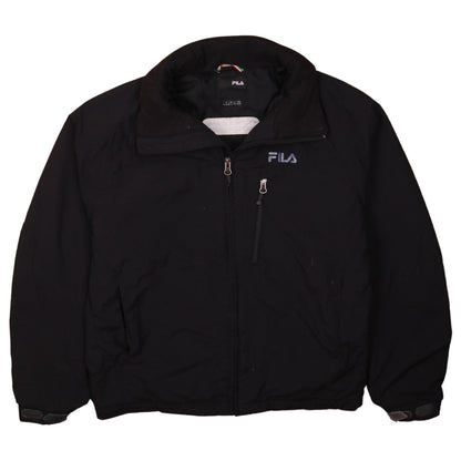 Additional front view of Fila Men's Black XS Ski Winter Softshell Puffer Jacket