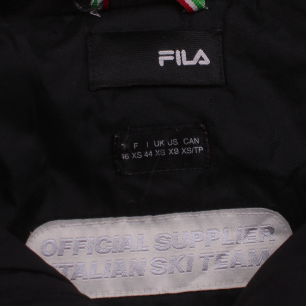 Fila Men's Black XS Ski Winter Softshell Puffer Jacket