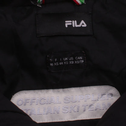 Close-up detail of Fila Men's Black XS Ski Winter Softshell Puffer Jacket
