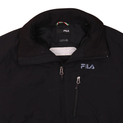 Brand and care label for Fila Men's Black XS Ski Winter Softshell Puffer Jacket