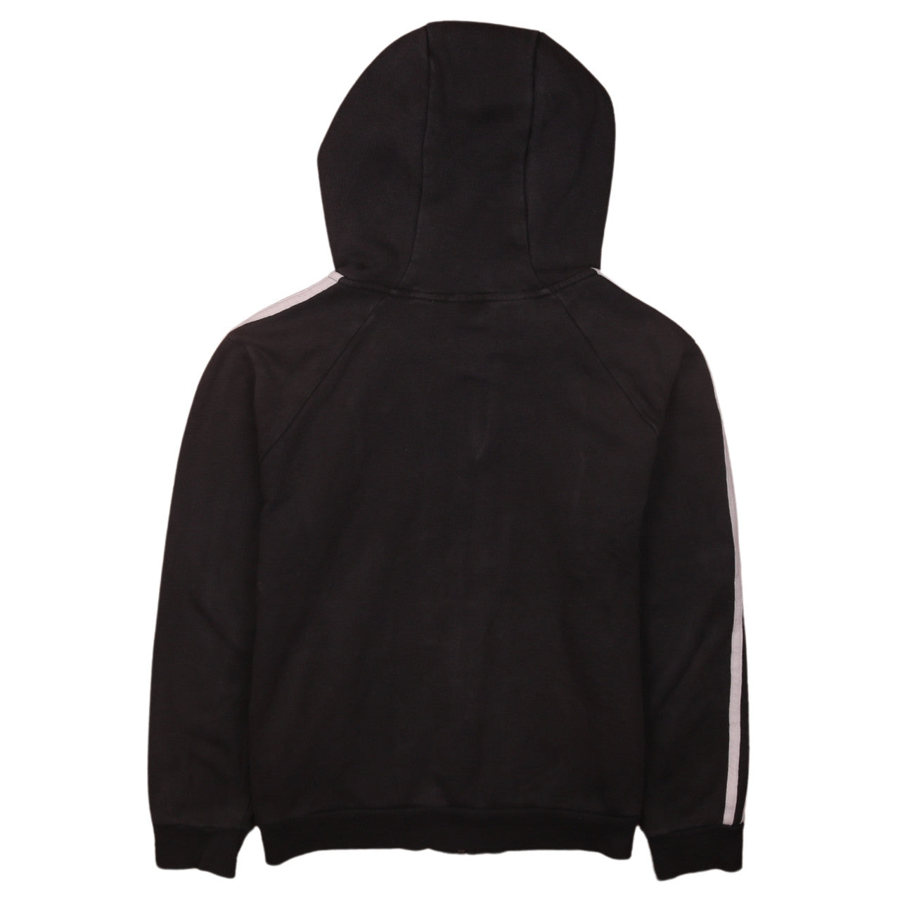 Adidas Boys Black Full Zip Hoodie Size 11-12 Years Sportswear