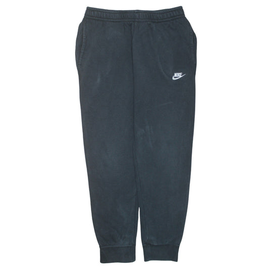 Nike Men's Black Jogger Trousers M Regular Fit Fleece Activewear