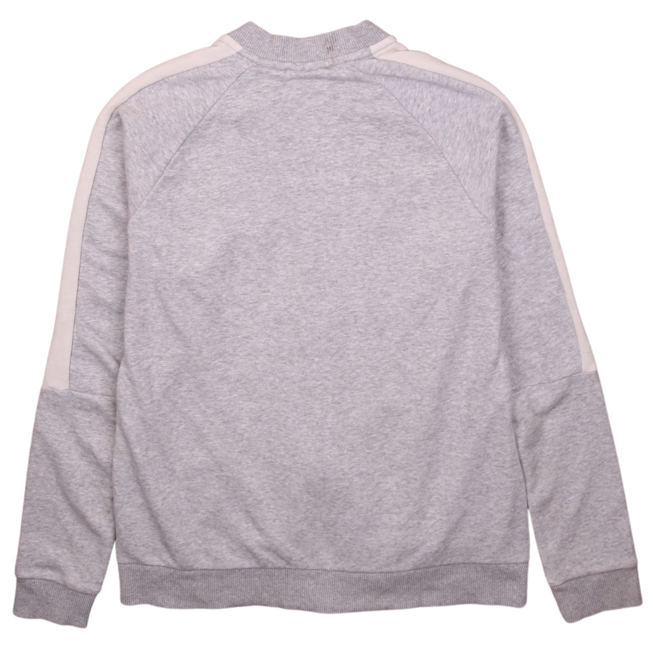 Puma Men's Grey Full Zip Sweatshirt L Logo Track Top