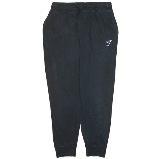 Gymshark Mens Black Jogger Sweatpants Size M Slim Fit Fleece Lined