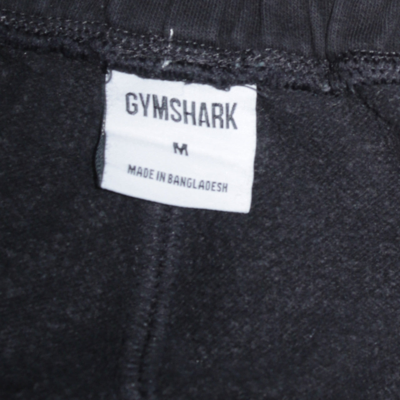 Gymshark Mens Black Jogger Sweatpants Size M Slim Fit Fleece Lined