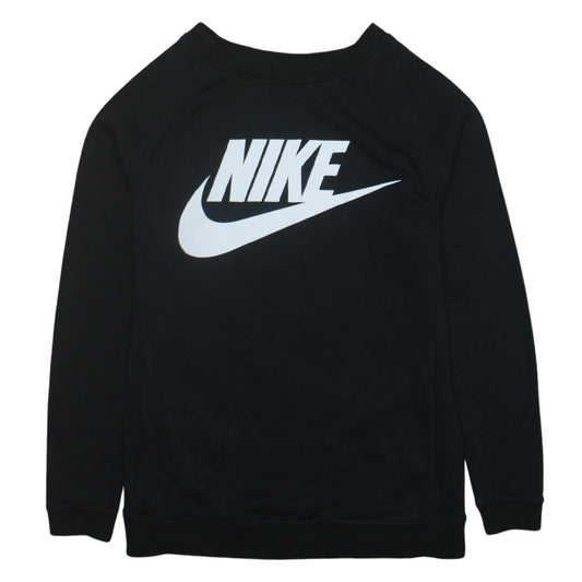 Nike Men's Black XS Pullover Sweatshirt Crew Neck Logo Print