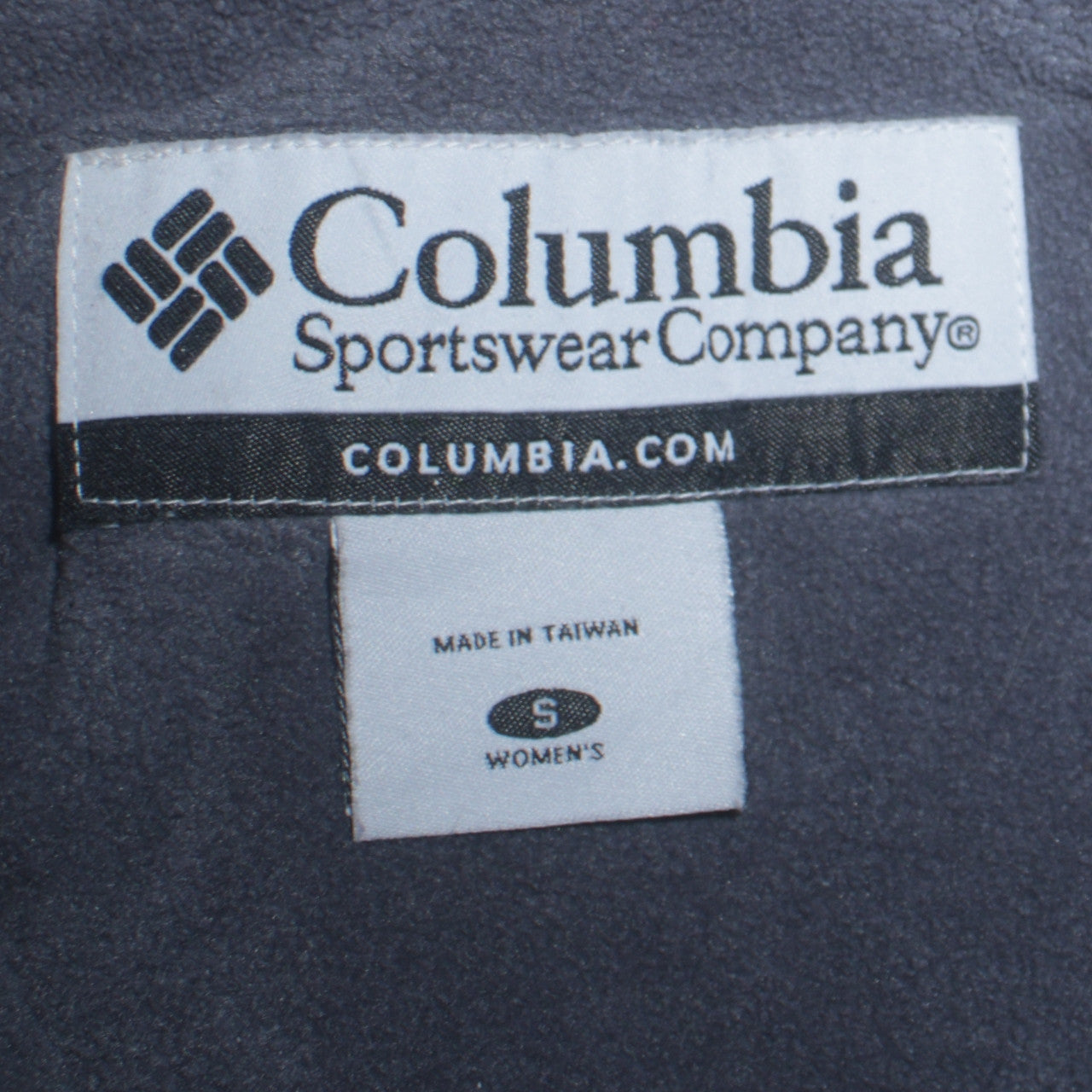 Columbia Blue Nylon Lined Water Resistant Jacket Unisex S Outdoor