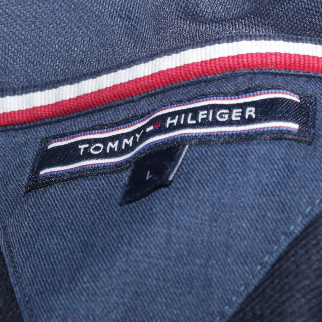 Tommy Hilfiger Mens Navy Blue L Hooded Pullover Sweatshirt