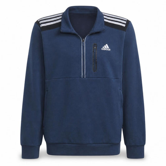 Adidas Men's Blue 1/2 Zip Sports Sweatshirt Size S