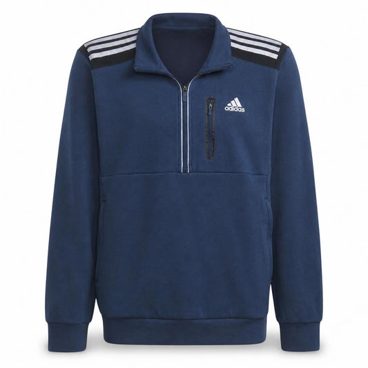 Adidas Men's Blue 1/2 Zip Sports Sweatshirt Size S