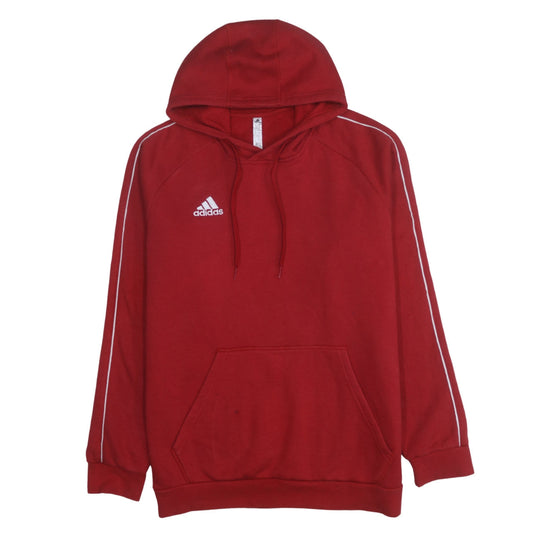 Adidas Men Red XL Pullover Hoodie Sports Fleece Sweatshirt