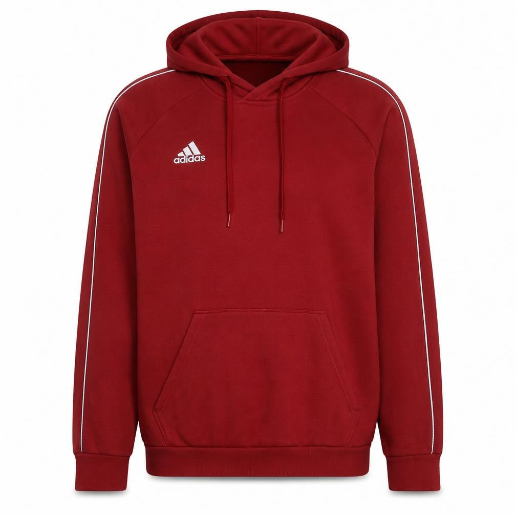 Adidas Men Red XL Pullover Hoodie Sports Fleece Sweatshirt