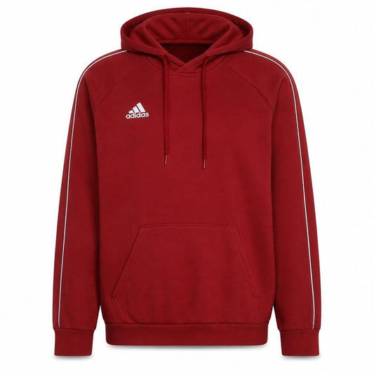 Adidas Men Red XL Pullover Hoodie Sports Fleece Sweatshirt