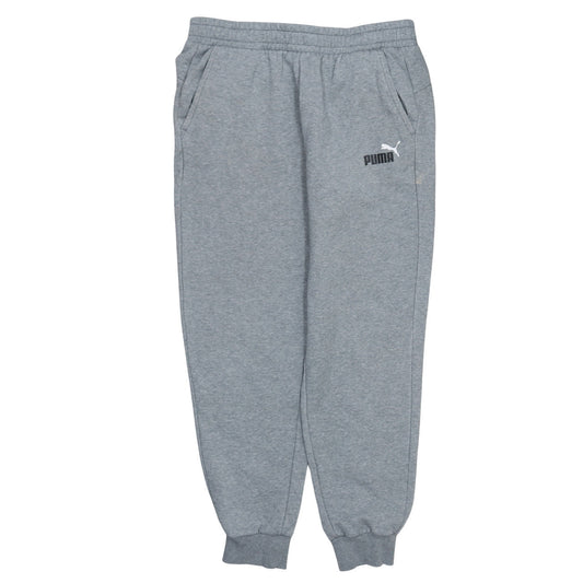 Puma Mens Grey Fleece Sweatshirt Joggers L Regular Fit Sportswear