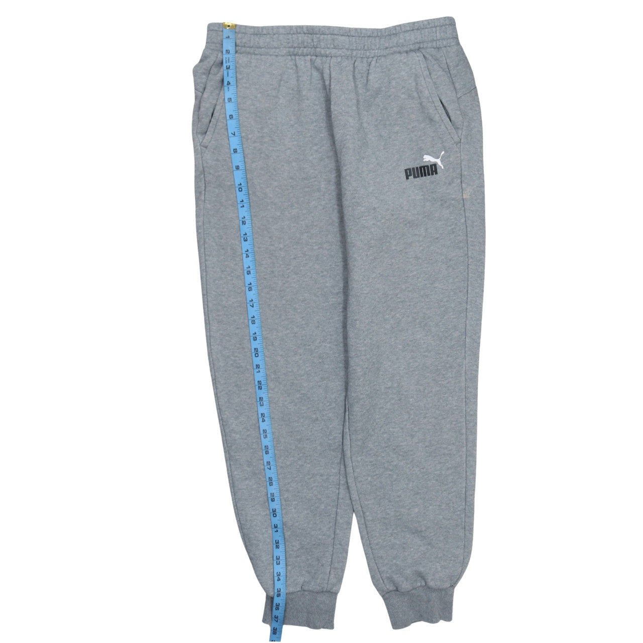 Puma Mens Grey Fleece Sweatshirt Joggers L Regular Fit Sportswear