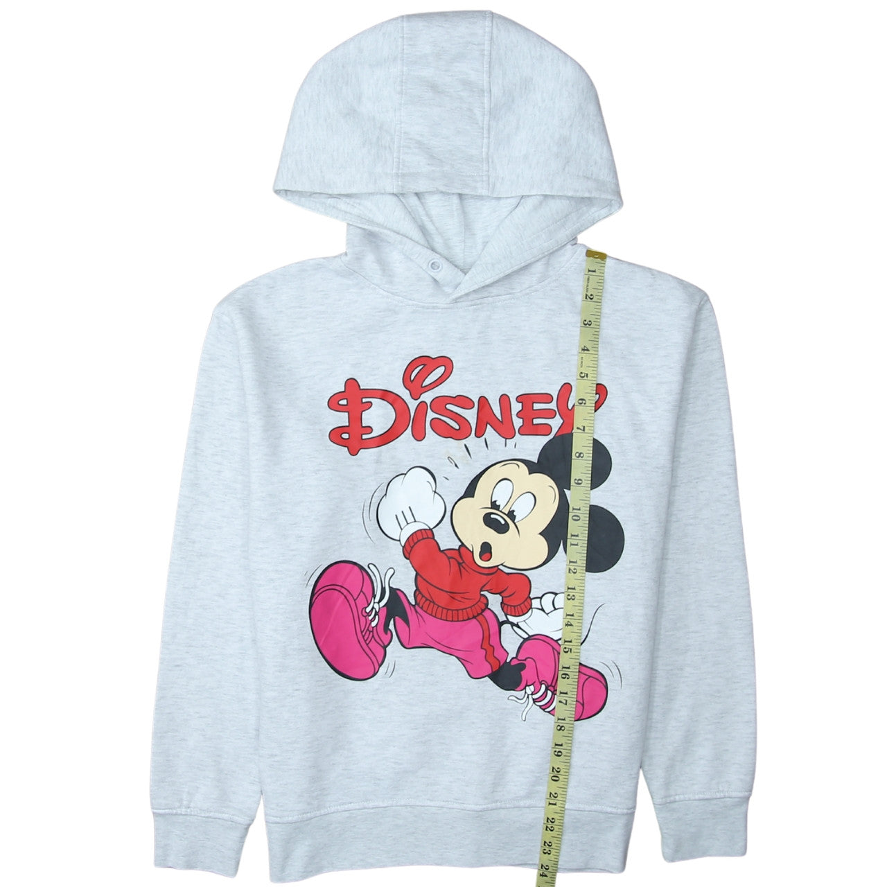 Disney Women Grey Mickey Mouse Pullover Hoodie Size S
