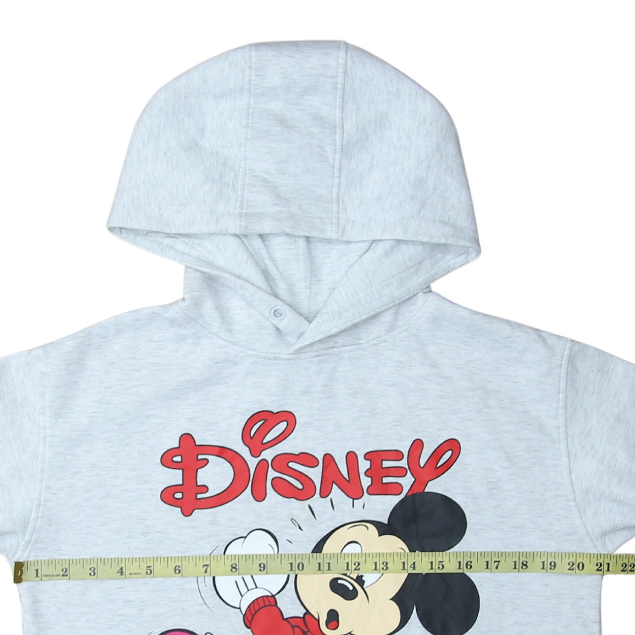 Disney Women Grey Mickey Mouse Pullover Hoodie Size S