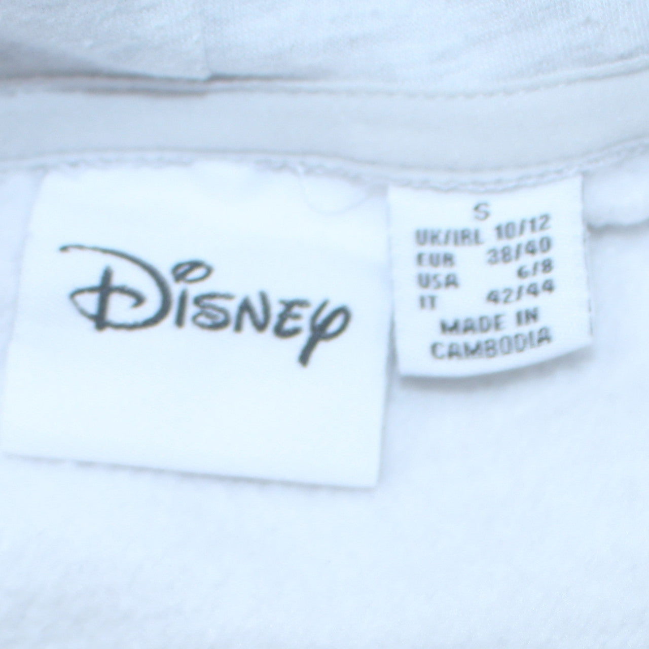 Disney Women Grey Mickey Mouse Pullover Hoodie Size S