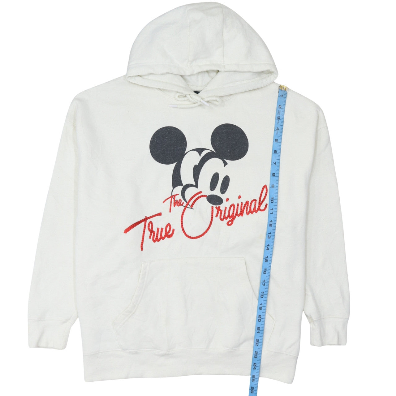 Disney Mickey Mouse Men's White Pullover Hoodie Size S