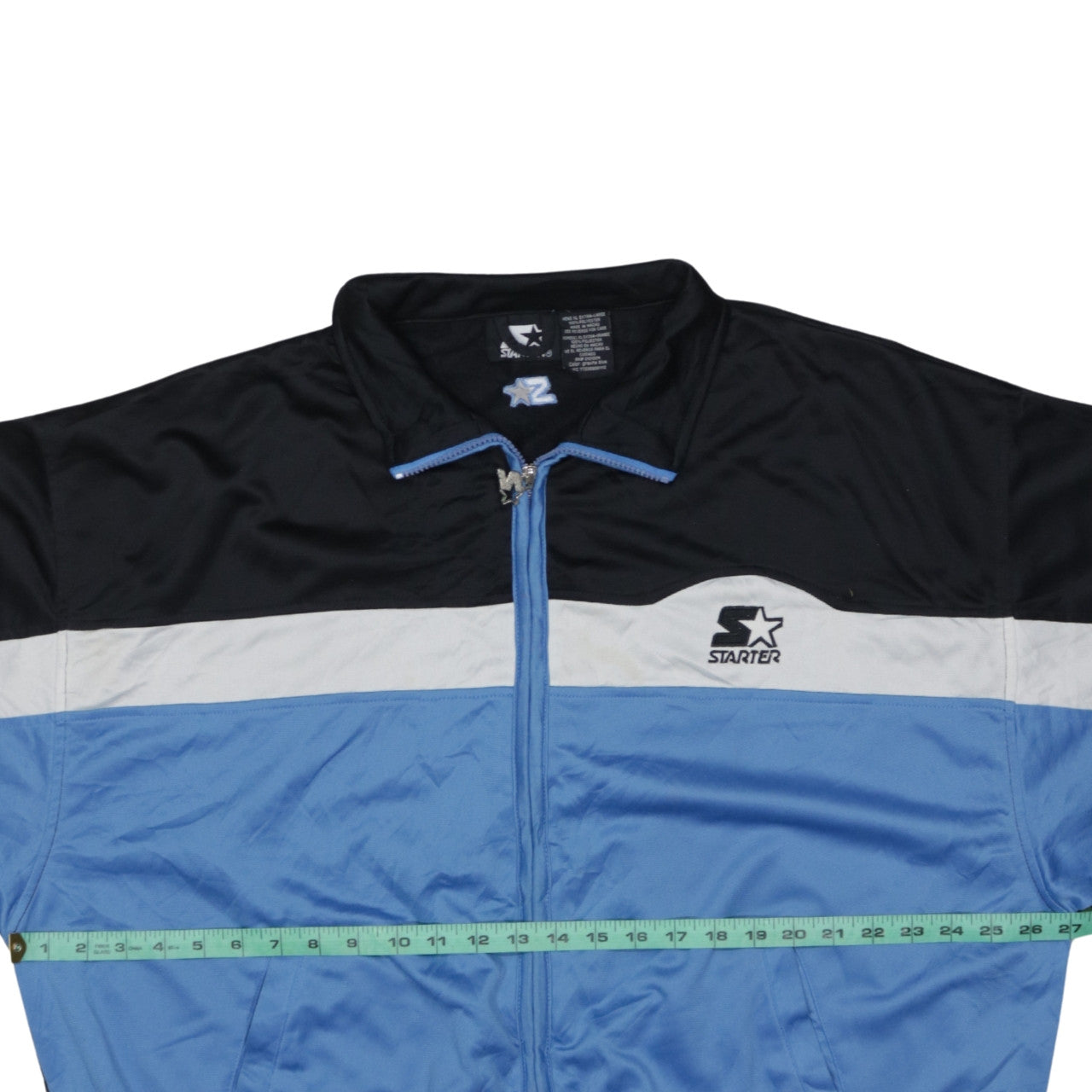 Starter Men's Blue XL Retro Full Zip Sports Sweatshirt Jacket