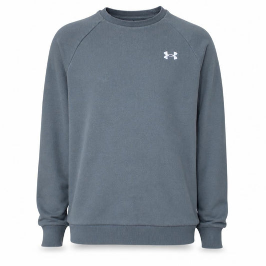 Under Armour Men's Grey Small Crew Neck Pullover Sweatshirt