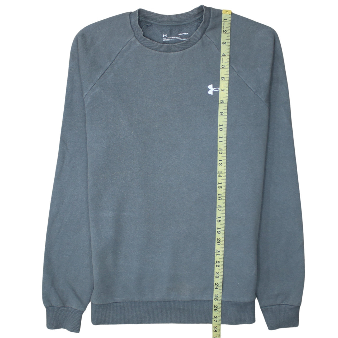 Under Armour Men's Grey Small Crew Neck Pullover Sweatshirt