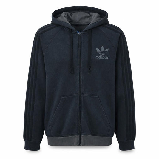 Adidas Men's Black Full Zip Hoodie Size M Sportswear Fleece