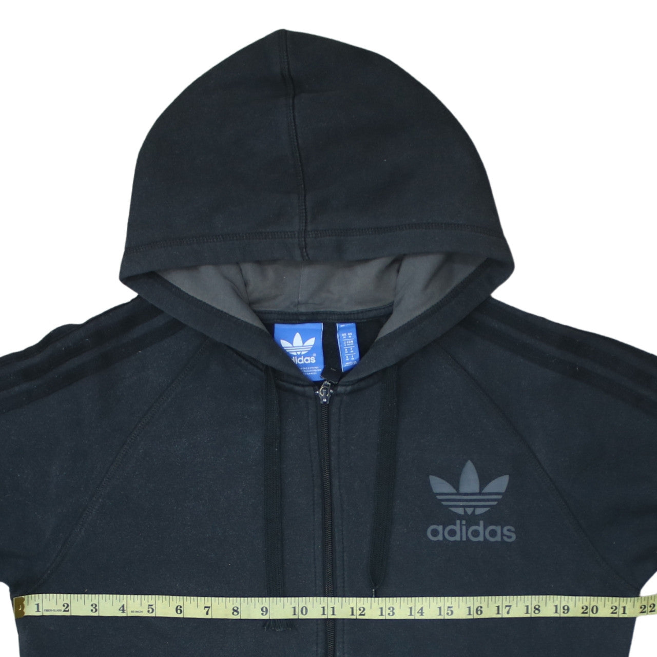 Adidas Men's Black Full Zip Hoodie Size M Sportswear Fleece