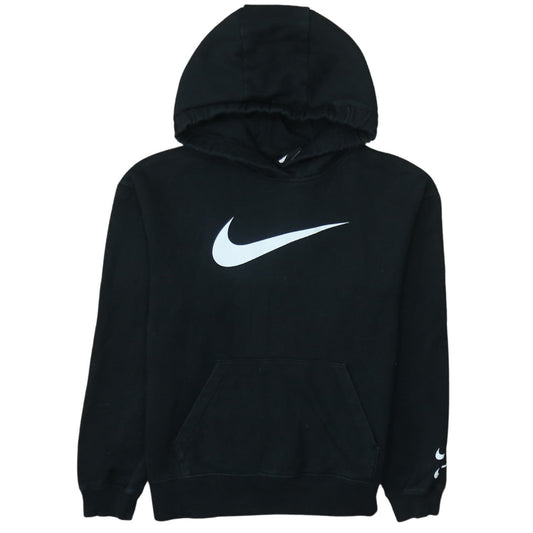 Nike Men's Black XS Pullover Hoodie Fleece Swoosh Logo Sportswear