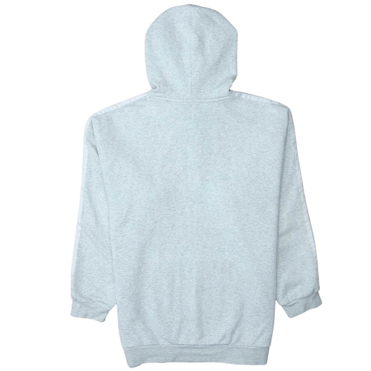 adidas Men's Grey Pullover Hoodie L Regular Fit Trefoil Logo