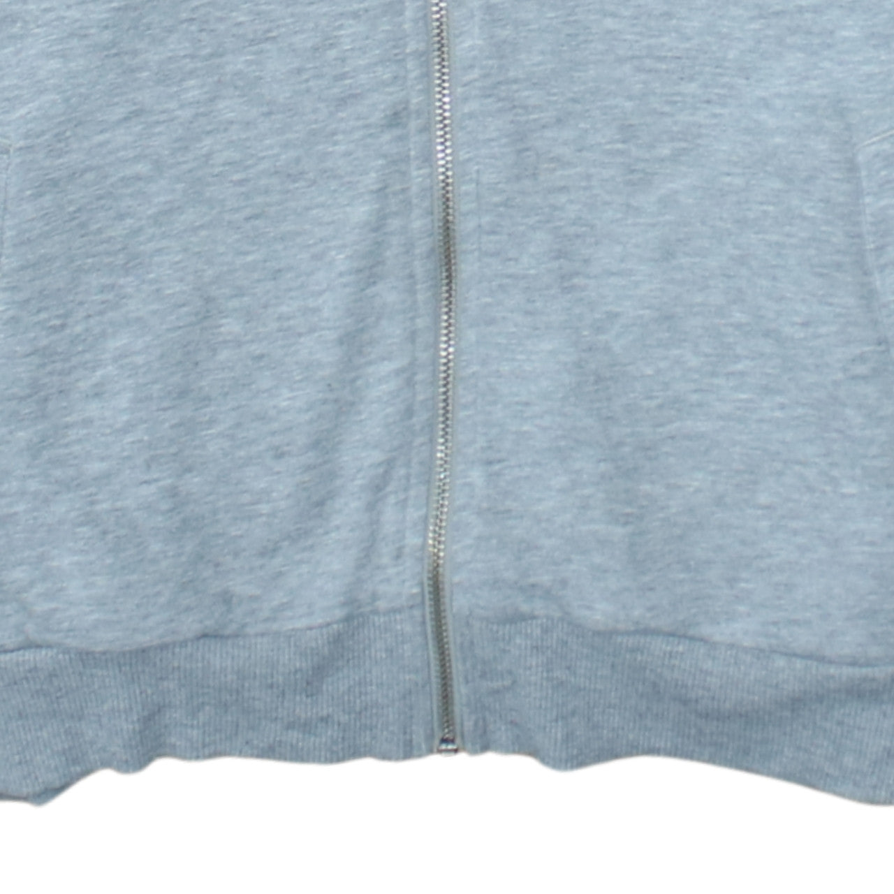 Ellesse Men's Grey Full Zip Hoodie Logo Tape Trim Size M