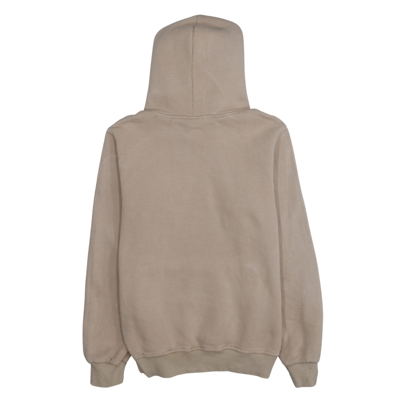Tommy Hilfiger Men Beige Small Pullover Hoodie Embroidered Logo