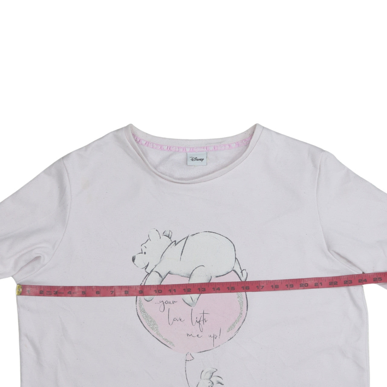 Disney Women Pink Winnie the Pooh Pullover Sweatshirt Size M