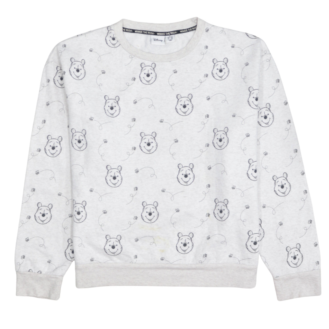 Disney Women Grey Winnie The Pooh Pullover Sweatshirt M
