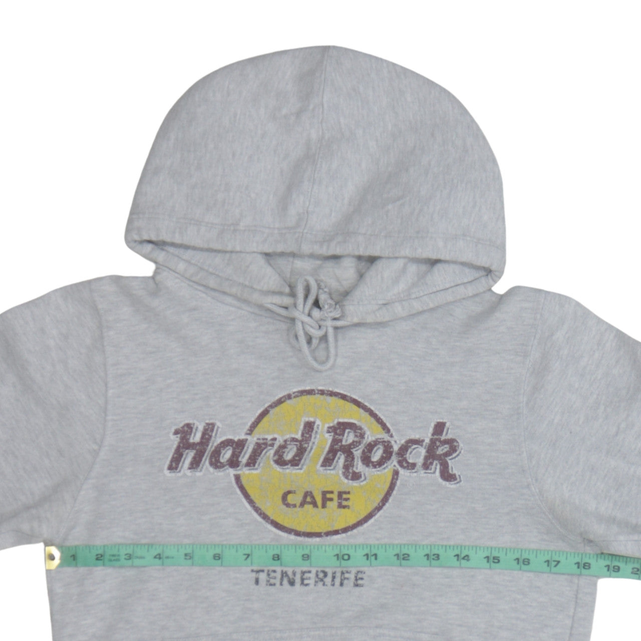 Hard Rock Cafe Tenerife Unisex Grey Pullover Hoodie Small Fleece