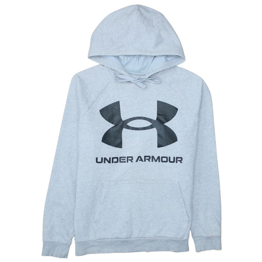 Under Armour Men's Grey Pullover Hoodie L Loose Fit Sportswear