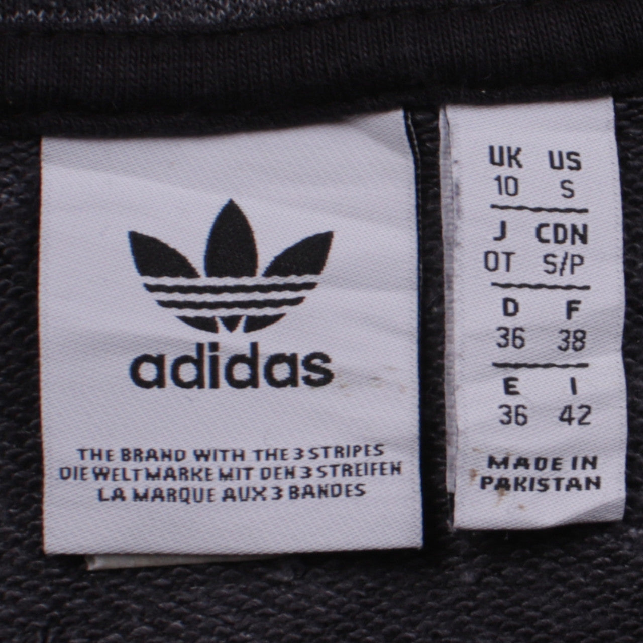 Adidas Womens Black Full Zip Hoodie Size 10 Hooded Sweatshirt