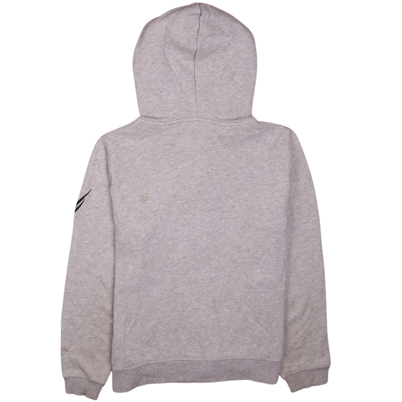 Nautica Men's Grey Full Zip Hoodie M Logo Fleece Casual