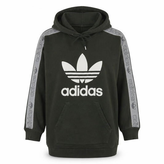 Adidas Women Dark Green Hoodie Size S Pullover Hooded Sweatshirt