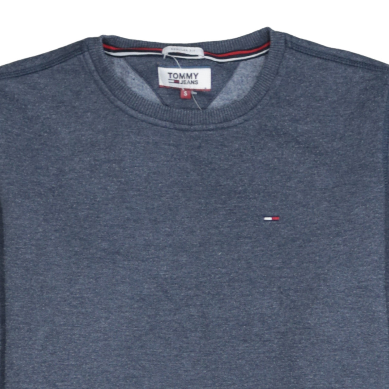 Tommy Jeans Men's Blue Regular Fit Logo Sweatshirt Size S