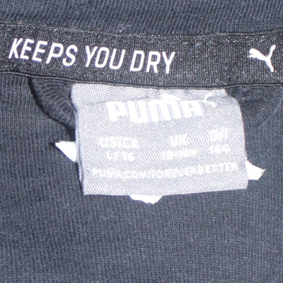 Puma Boys Black Full Zip Hoodie 15-16 Years Hooded Sweatshirt
