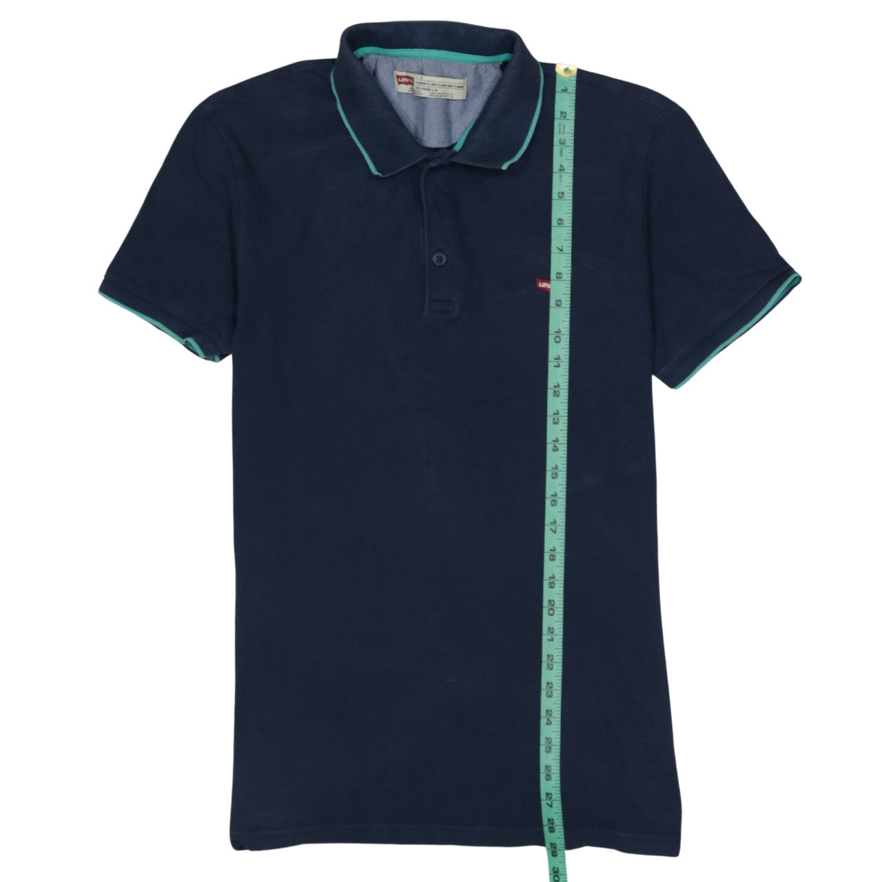 Levi's Men's Blue Classic Fit Cotton Polo Shirt Size L