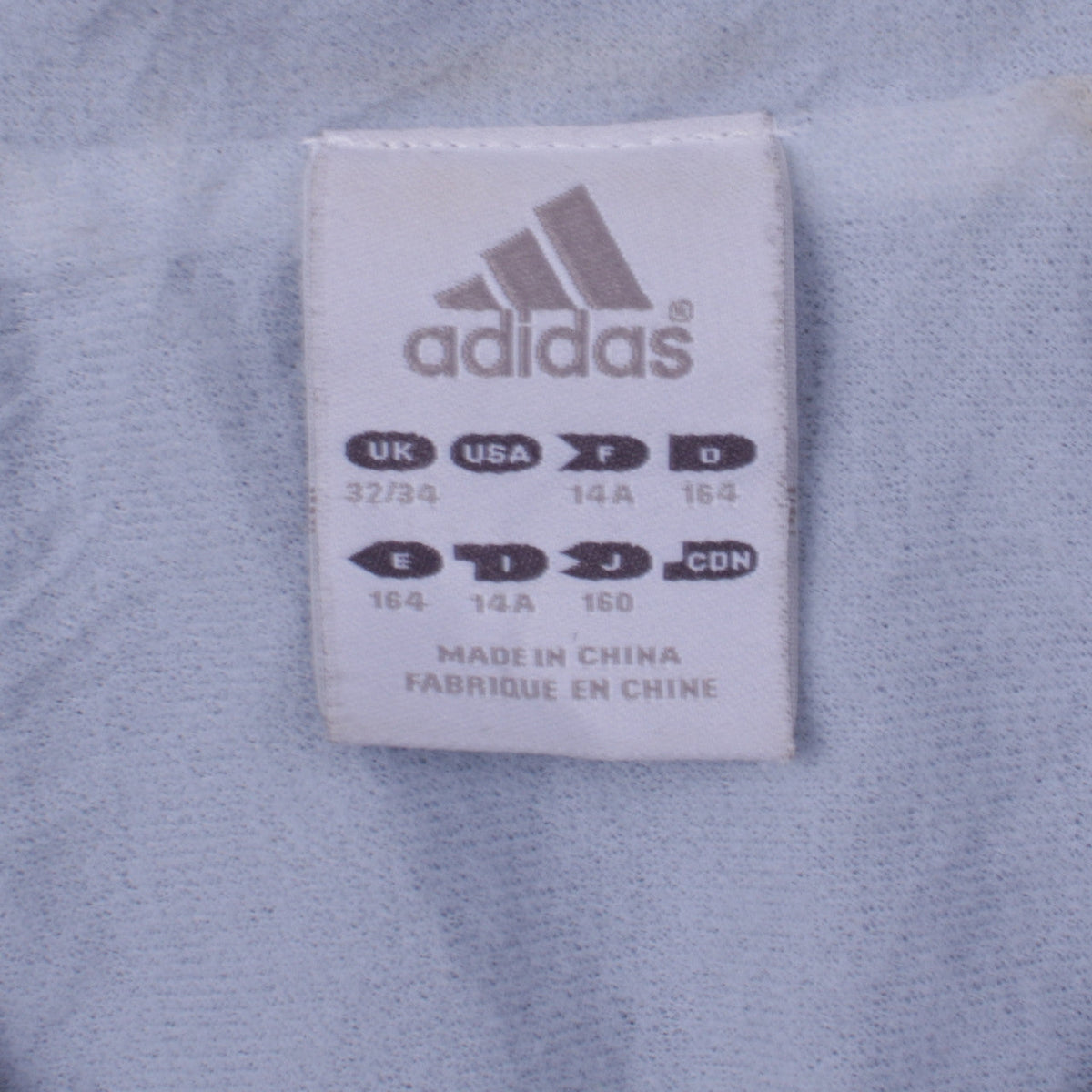 Adidas Girls Blue Zip-Up Track Jacket 14 Years Logo Sportswear