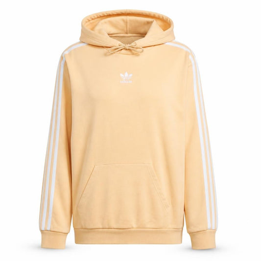 Adidas Women’s Beige Pullover Hoodie XS Relaxed Fit Cotton Blend