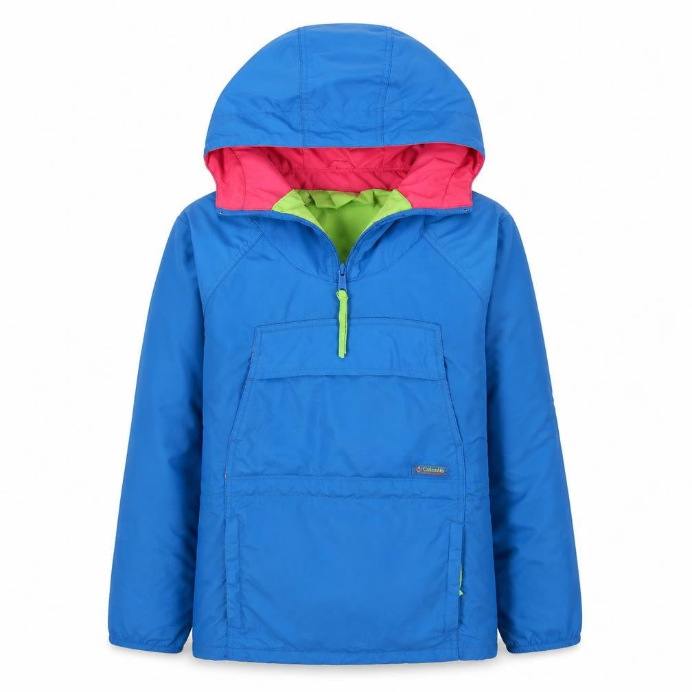 Columbia Womens Blue Hooded Anorak Jacket Size M Waterproof Windproof