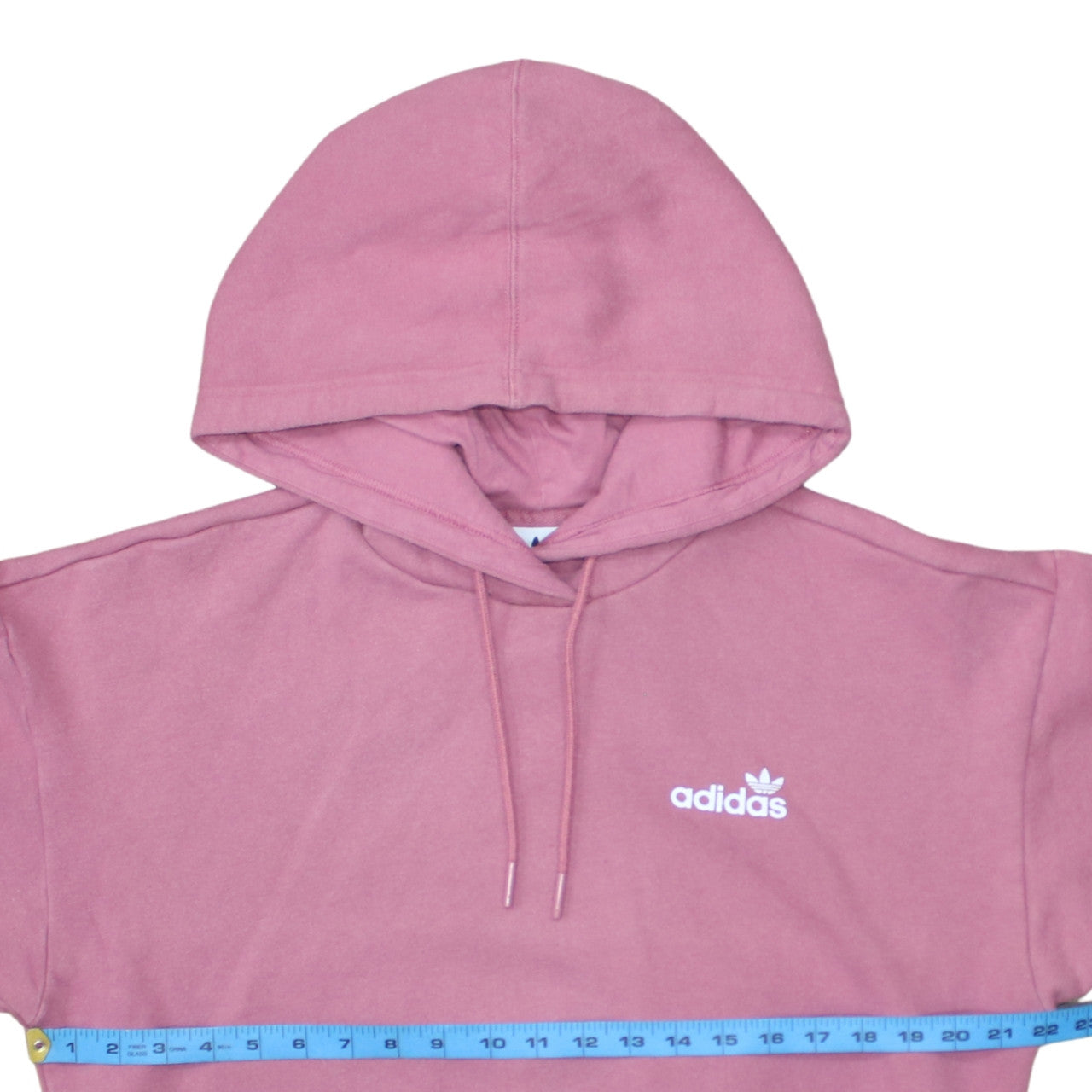 Adidas Womens Pink Pullover Hoodie XS Cotton Blend Casual