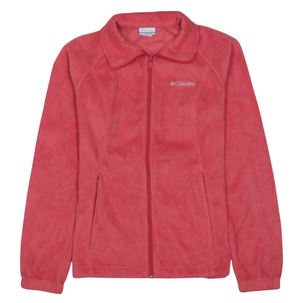 Columbia Womens Pink Fleece Full Zip Jacket Size M
