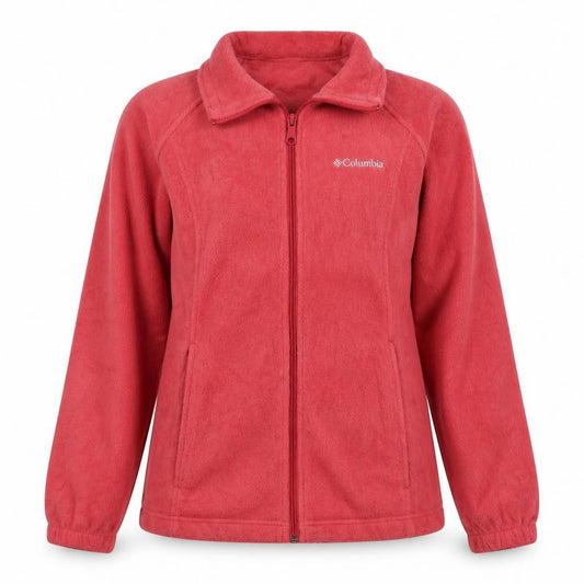 Columbia Womens Pink Fleece Full Zip Jacket Size M