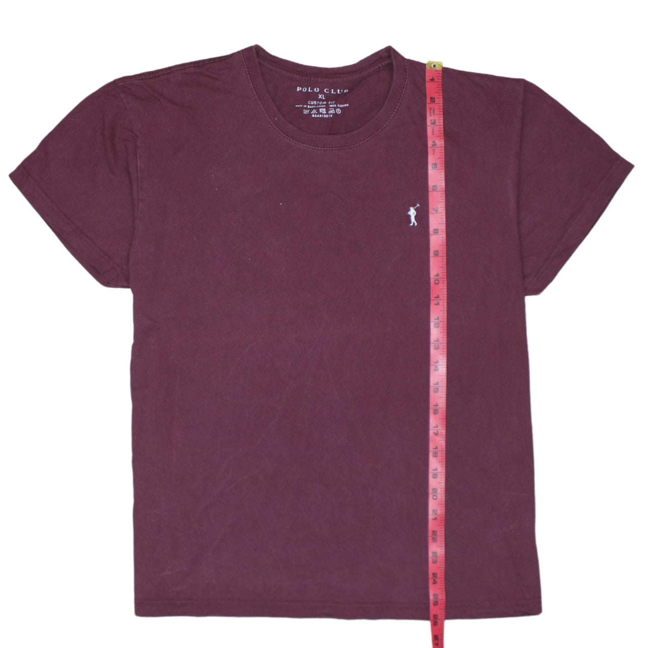Polo Club Men's Brown XL Custom Fit Cotton Short Sleeve T-Shirt
