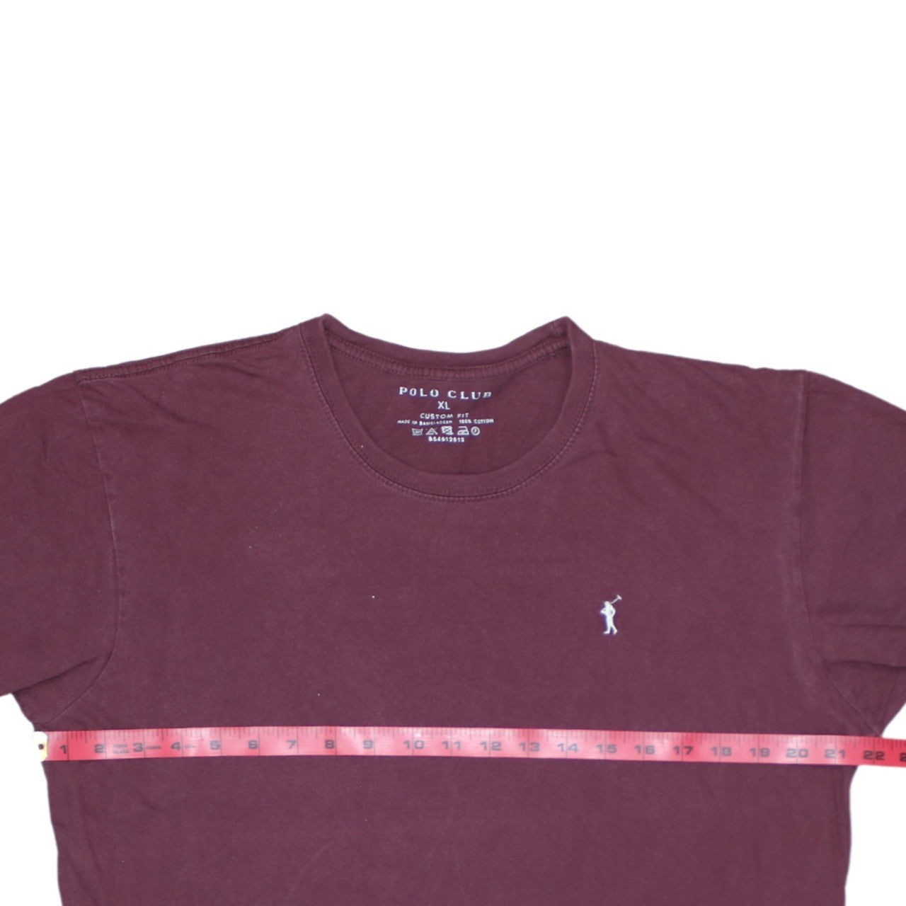 Polo Club Men's Brown XL Custom Fit Cotton Short Sleeve T-Shirt